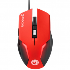 Nacon Raton Gaming con sensor de 800 a 2400 PPP Rojo (PCGM-105RED)