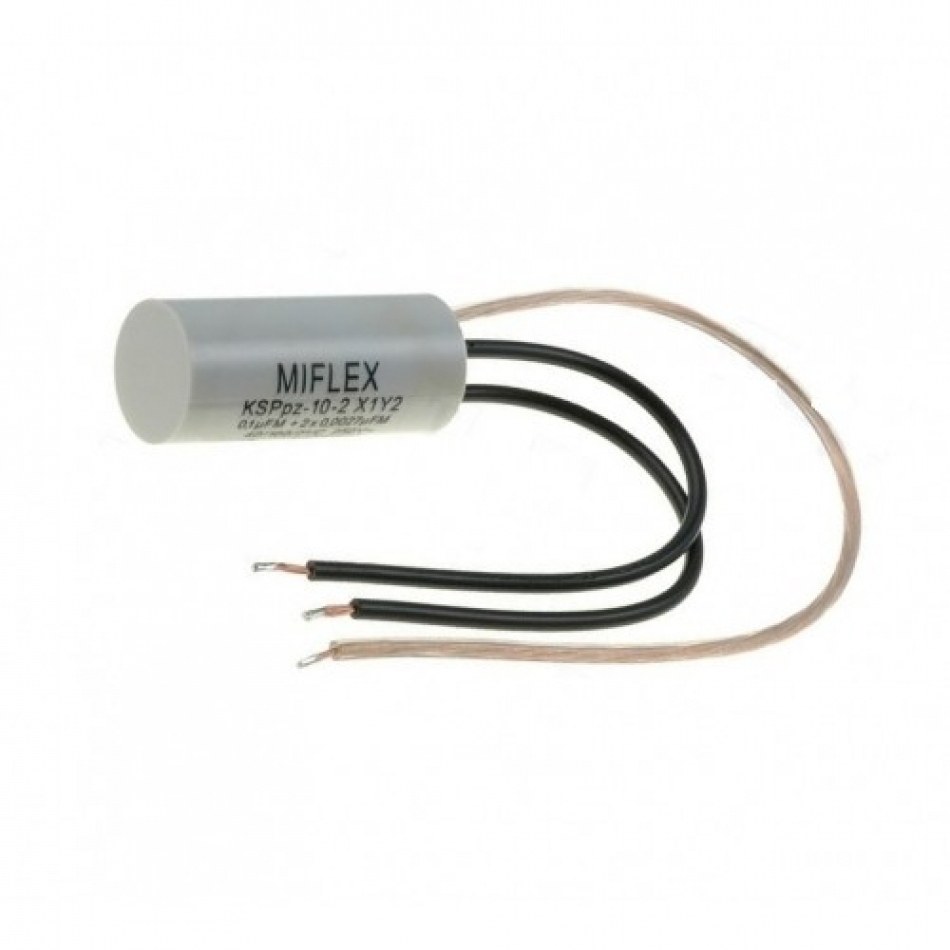 100nF+2,7nF X1 Y2 250Vac Condensador Antiparasitario 3 Cables