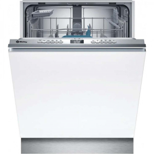 Lavavajillas integrable Balay 3VF5032DP, 60 cm, 13 servicios, clase C, 74 kWh/año, 5 programas, 3ª bandeja, 46dB, Aquastop, cesta superior RackMatic, Home Connect, AquaSensor, display, ExtraSilencio, puerta deslizante, blanco
