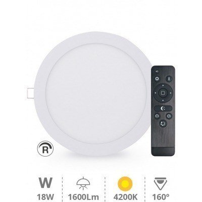 Downlight LED empotrable redondo 18W 4200K Ø205mm OLIMPIA