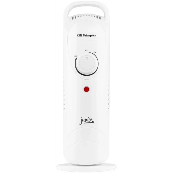 Radiador de aceite Orbegozo Junior RO 1020, 1.000 W, 7 elementos, termostato regulable, blanco - imagen 2