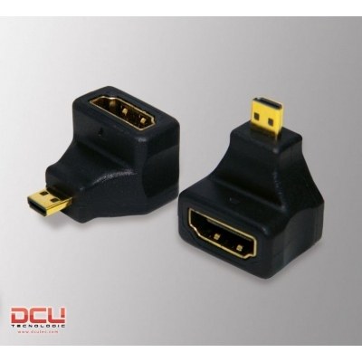 Adaptador HDMI HembrAMicroHDMI Macho Acodado 90º