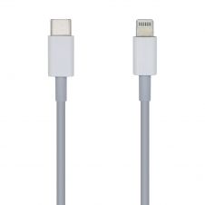 Aisens Cable lightning macho a usb tipo-c macho 1m blanco