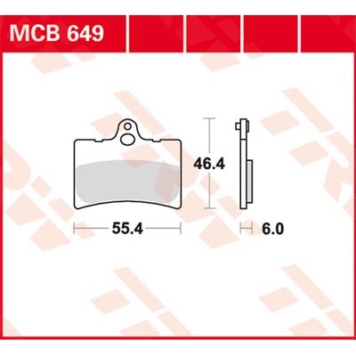 Pastillas de freno metal sinterizado SV TRW MCB649