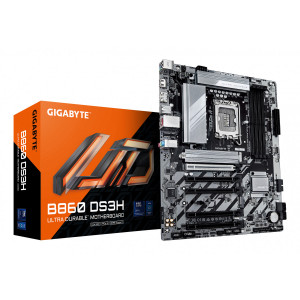 GIGABYTE B860 DS3H Placa base - CPUs Intel Core Ultra, VRM de 8+1+2+2 fases, hasta 9066MHz DDR5, 1xPCIe 5.0 + 1xPCIe 4.0 M.2, LAN 2,5 GbE, USB 3.2 Gen 2x2