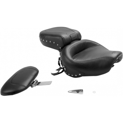 Wide Touring Seat with Driver Backrest MUSTANG 79237