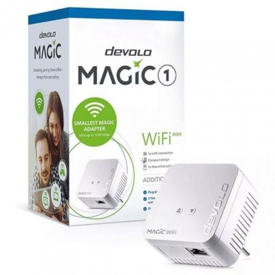 Adaptador Powerline Devolo Magic 1 WiFi Mini 1200Mbps/ Alcance 400m