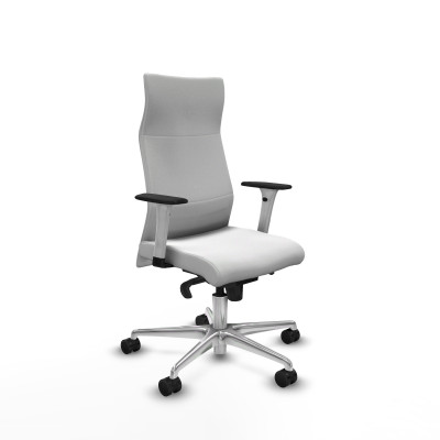 Albacete dirección sincro bali blanco brazos 1D blancos base aluminio ruedas 65 nailon