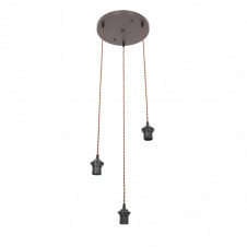 Armazon Plafon Nia 3xe27 Marron Regx30x30cm