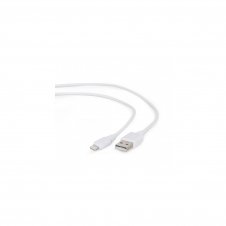 Gembird CC-USB2-AMLM-2M-W cable de conector Lightning Blanco