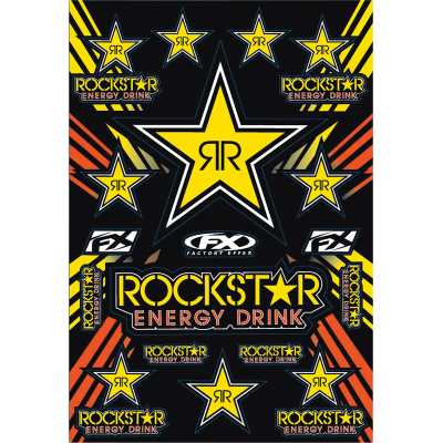 Hoja de adhesivos Rockstar FACTORY EFFEX 15-68702