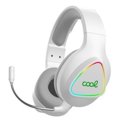 Auriculares Stereo PC / PS4 / PS5 Gaming Inal?mbricos COOL Leopard 7.1 Blanco