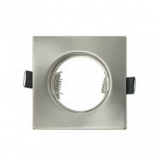 Empotrable Magura 1xgu10 Cuadrado Niquel 2,5x8,2x8,2 Cm Corte 6 Portalamparas Incluido
