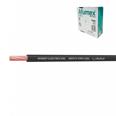 Cablecillo h07z1-k(as) 6,0 mm² negro euro/m