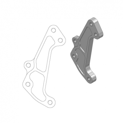 Soporte adaptador para disco de freno Supermoto Racing MOTO-MASTER 211065