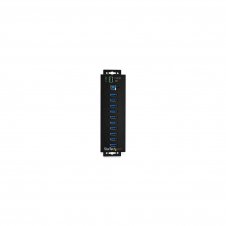 StarTech.com Hub Concentrador Ladrón USB 3.0 de 10 Puertos con Adaptador de Alimentación Externo - con Protección ESD de 350W Negro