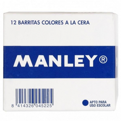 ESTUCHE 12 CERAS MANLEY MNC04588 MAGENTA
