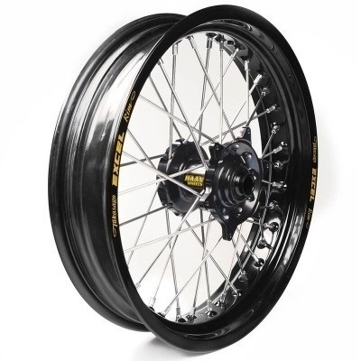 Rueda completa Haan Wheels aro negro 17-3,50 buje negro 1 35306/3/3 1 35306/3/3