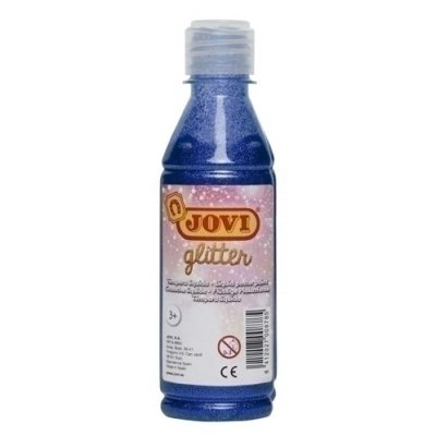 TEMPERA JOVI LIQ.GLITTER 250 ml AZUL