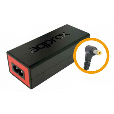 appA03 adaptador e inversor de corriente Interior 65 W Negro, Rojo