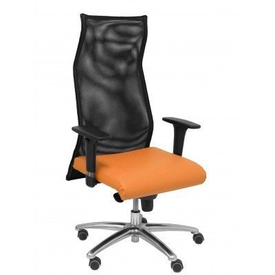 Sillon Albacete malla similpiel naranja