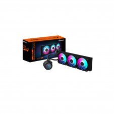 GIGABYTE AORUS WATERFORCE II 360 AIO Refrigerador de CPU líquido - 3x ventiladores ARGB de 120 mm, mecanismo de conexión deslizante, DAISY-CHAIN, co