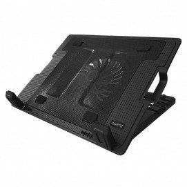 Base refrigeración para portátil Ewent EW1258, soporte ventilador portátil 17 pulgadas, 2 puertos USB
