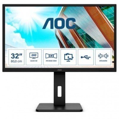 Monitor Profesional AOC Q32P2 31.5/ QHD/ Multimedia/ Negro