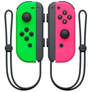 Mando consola Nintendo Switch SET IZQ/DER verde NEON/rosa