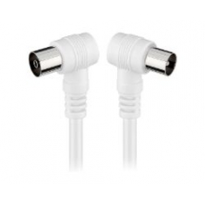 Cable Engel Axil Antena Acodado M/H 2.5m Blanco MP0703C