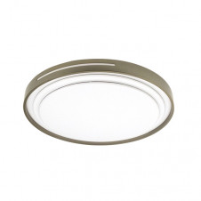 Plafon Argus 60w 3000-4000-6500k Blanco/Cuero 5880lm 8x49x49cm C/remoto Y Reg.intensidad