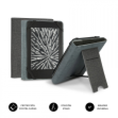 FUNDA TABLET SUBBLIM CLEVER EBOOK STAND CASE 6 GREY