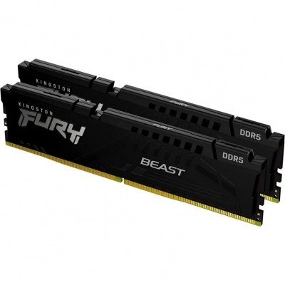 Memoria ram ddr5 16gb 2 x 8gb kingston - 5200 mhz - pc5 - 41600 - fury beast rgb - cl36 - 1.25v - am5
