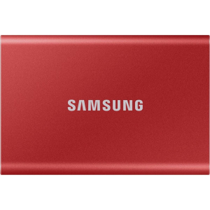 Disco duro Samsung 1TB SERIE T7 MU-PC1T0R/WW SSD ROJO