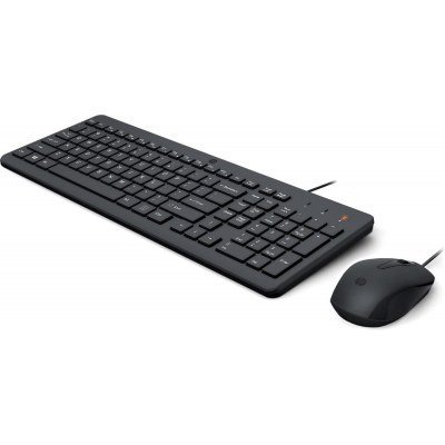 Kit teclado + mouse raton hp 150 cable