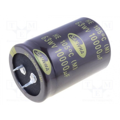 Condensador Electrolítico 2PIN 10000uF 63Vdc 105ºC