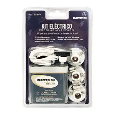 Kit Electrico Escolar Avanzado 3 portalamparas DH