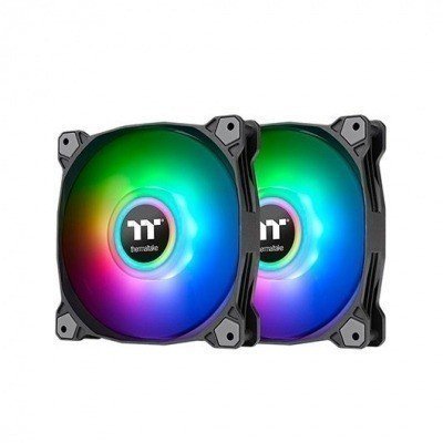 VENTILADOR 140X140 THERMALTAKE PURE DUO 14 ARGB 2UDS NEGRO
