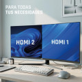Monitor iggual ML34C, 34 pulgadas, UWQHD, VA, 165 Hz, 1 ms, curvo, altura regulable, altavoces, HDMI, DisplayPort, 120% sRGB - imagen 2
