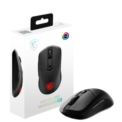 RATON MSI VERSA 300 WIRELESS 8K (NEGRO)