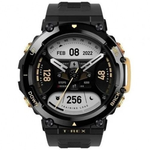 Smartwatch Huami Amazfit T-Rex 2/ Notificaciones/ Frecuencia Cardíaca/ GPS/ Negro Astral y Oro