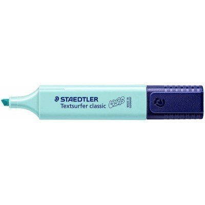 Staedtler Textsurfer Classic 364 Pastel Rotulador Marcador Fluorescente - Punta Biselada - Trazo entre 1mm-5mm - Tinta con Base de Agua - Color Menta