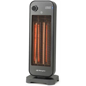 Estufa de carbono Orbegozo BP 7000, 900 W, 2 potencias, IP-20, negro