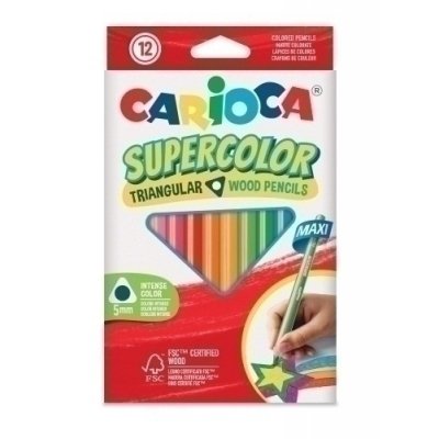 LAPICES COLOR CARIOCA SUPE.MAX.TRI. C/12