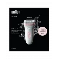 Depiladora Braun Silk-épil 7 7-000 Wet & Dry, 40 pinzas MicroGrip, 40 min, blanco y rosa - imagen 5