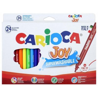 CARIOCA ROTULADOR JOY PUNTA FINA COLORES - CAJA DE 24