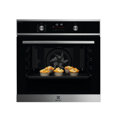 .AT.HORNO ELECTROLUX EOD6P77X MULTIF.9 A+ CRIST.NGO/INOX C/VAPOR PIROL