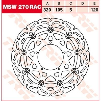 Discos de freno RAC TRW MSW270RAC