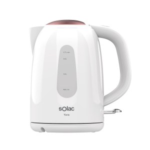 Hervidor Solac KT5851 2200W 1,7L blanco. TAPA INX rojo