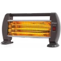 Estufa de cuarzo Orbegozo BP 0206, 1.200 W, 3 potencias, negro